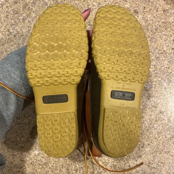 L.L. Bean Chamois Flannel Lined Uppers Duck Boots 503157 8” DM Women’s 8