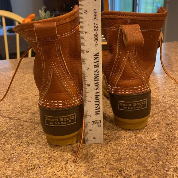 L.L. Bean Chamois Flannel Lined Uppers Duck Boots 503157 8” DM Women’s 8