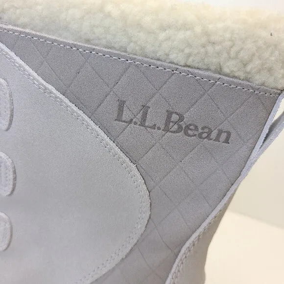 L.L. Bean Insulated Duck Winter Snow Boots Gray 284882 Waterproof Womens Sz 10