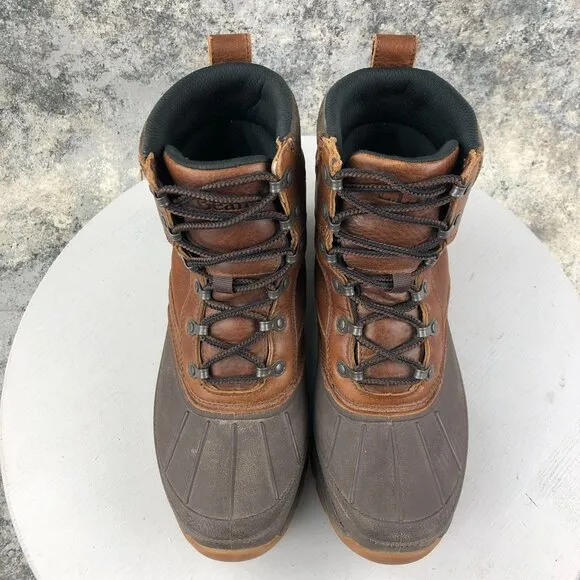 LL Bean Men's 7 MED Storm Chaser Brown Leather Primaloft 200g Insulated Boots
