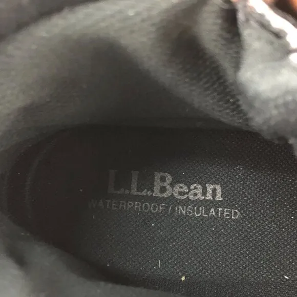 LL Bean Men's 7 MED Storm Chaser Brown Leather Primaloft 200g Insulated Boots