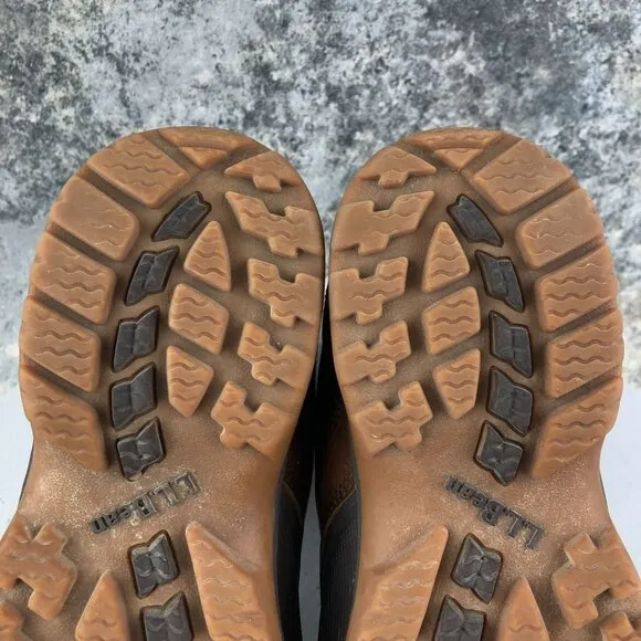 LL Bean Men's 7 MED Storm Chaser Brown Leather Primaloft 200g Insulated Boots