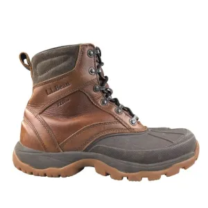 LL Bean Men's 7 MED Storm Chaser Brown Leather Primaloft 200g Insulated Boots