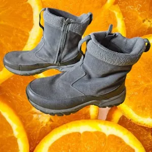 L.L. Bean Men's Gray‎ Insulated Primaloft Pull On Side Zipper Boots Size 8.5
