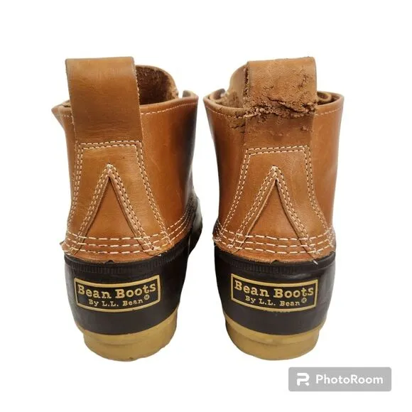 L.L. Bean Mens Insulated Foot Bed Bean Duck Boots Size 10M