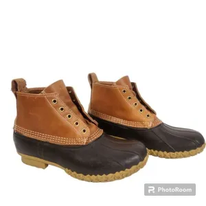 L.L. Bean Mens Insulated Foot Bed Bean Duck Boots Size 10M