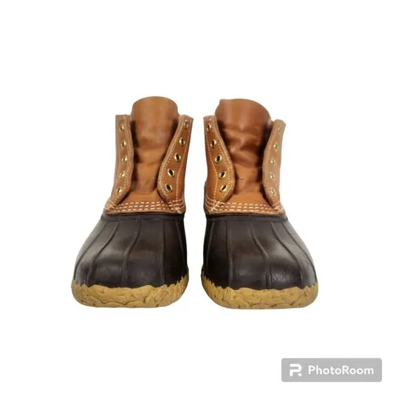 L.L. Bean Mens Insulated Foot Bed Bean Duck Boots Size 10M