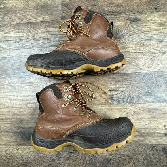 L.L. Bean Storm Chasers‎ Classic Waterproof Leather Boots Lace-Up Size 9 M