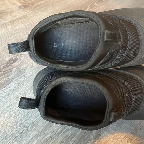 L.L. Bean Stormchaser Tek 2.5 Waterproof Mid Pull On Duck Boots Black‎ Mens 11