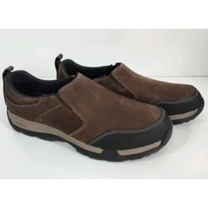 LL Bean Traverse Slip On Trail Shoes Brown Leather 507184 Men's 13 Medium