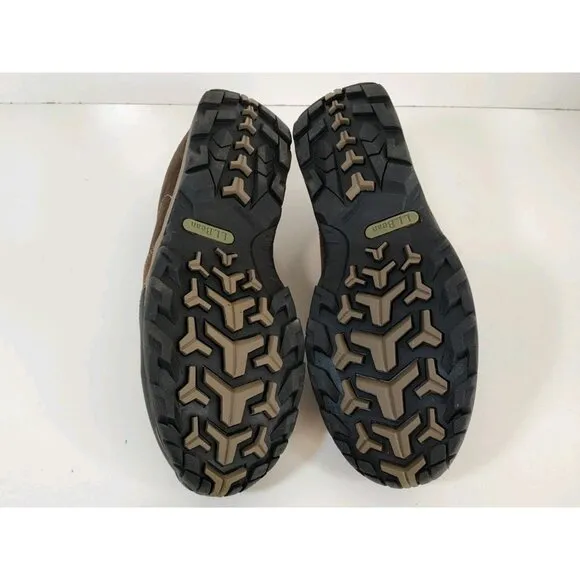 LL Bean Traverse Slip On Trail Shoes Brown Leather 507184 Men's 13 Medium