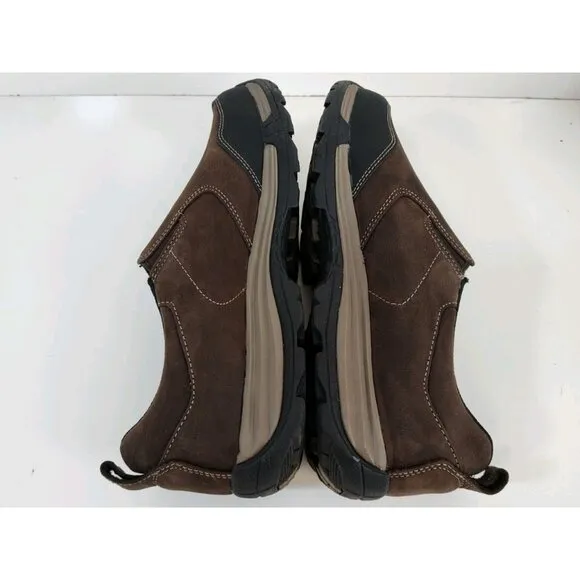 LL Bean Traverse Slip On Trail Shoes Brown Leather 507184 Men's 13 Medium