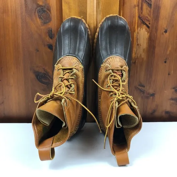 L.L. Bean Vintage Men's Maine Hunting Shoes Rugged Outdoor Waterproof