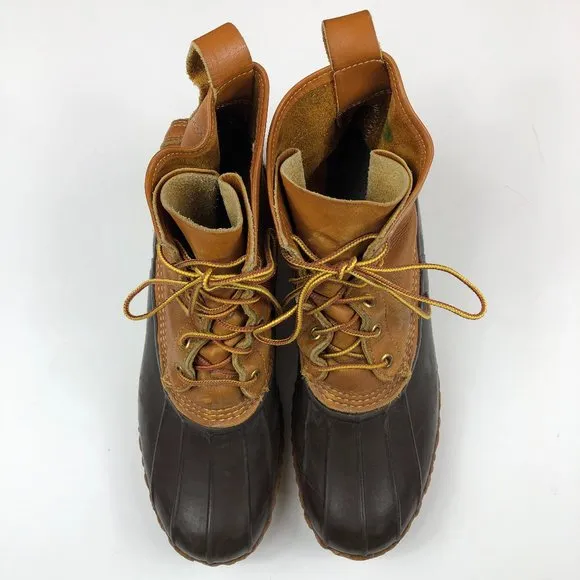 L.L. Bean Vintage Men's Maine Hunting Shoes Rugged Outdoor Waterproof