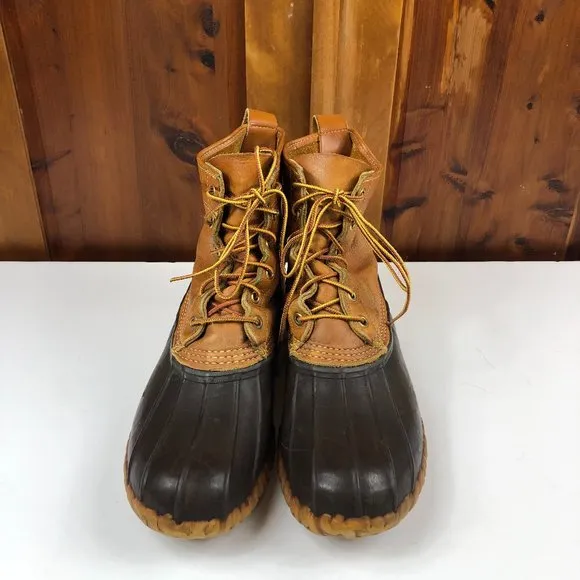 L.L. Bean Vintage Men's Maine Hunting Shoes Rugged Outdoor Waterproof