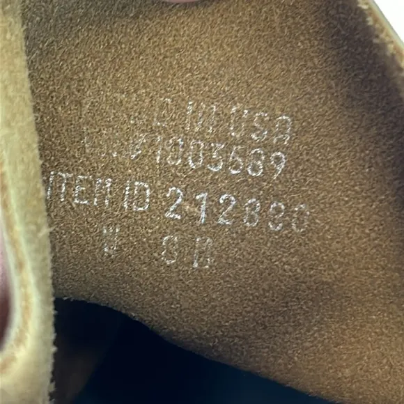 L.L. Bean Women’s Bean Boots 8” Made in Maine Tan Blue Waterproof Duck B…