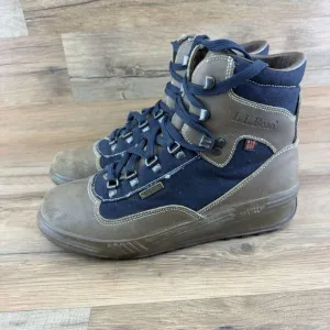 L.L.Bean 613 Gore-Tex Skywalk Tan/Blue Cowhide Hiking Boots Men’s 10N IT…