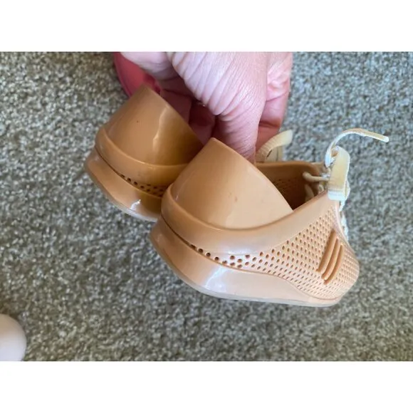 Lot of (4) Pairs Mini Melissa Rubber Shoes Girls Size US 10 Mickey Disney GUC