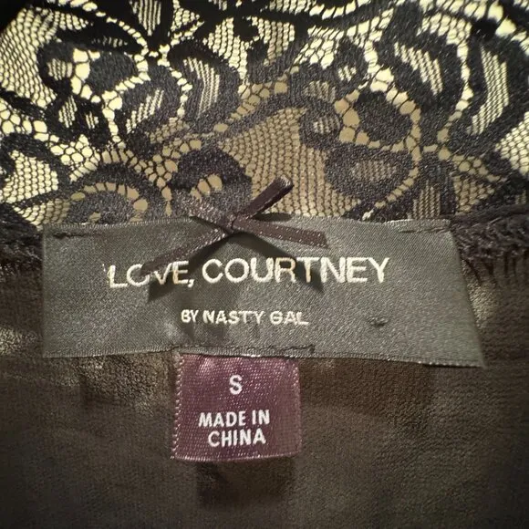 LOVE, Courtney By Basty Gal Black Kimono Size S
