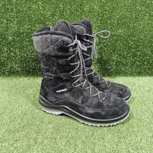 Lowa Barina III Goretex Black‎ Waterproof Insulated Lined Winter Boots Womens 7