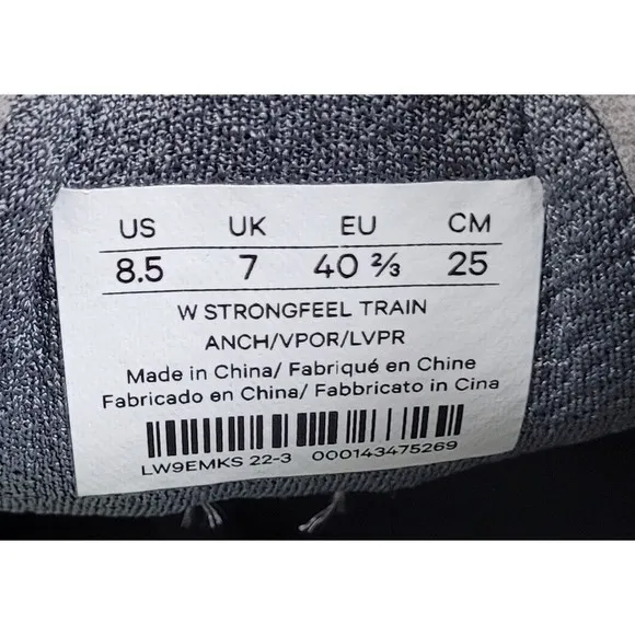 Lululemon‎ Strongfeel Women's Training Shoe Anchor Vapor Light Vapor Size 8.5