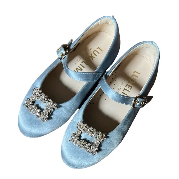 Luxelim sz 26 Lila Satin Shoes