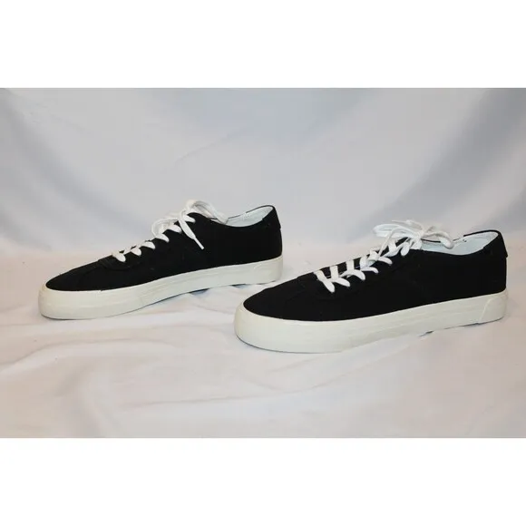 Madewell Sidewalk Canvas Shoes Low Top Sneakers Black Size Men’s 10.5 NEW!‎