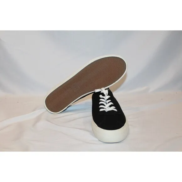 Madewell Sidewalk Canvas Shoes Low Top Sneakers Black Size Men’s 10.5 NEW!‎