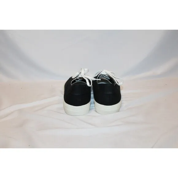 Madewell Sidewalk Canvas Shoes Low Top Sneakers Black Size Men’s 10.5 NEW!‎