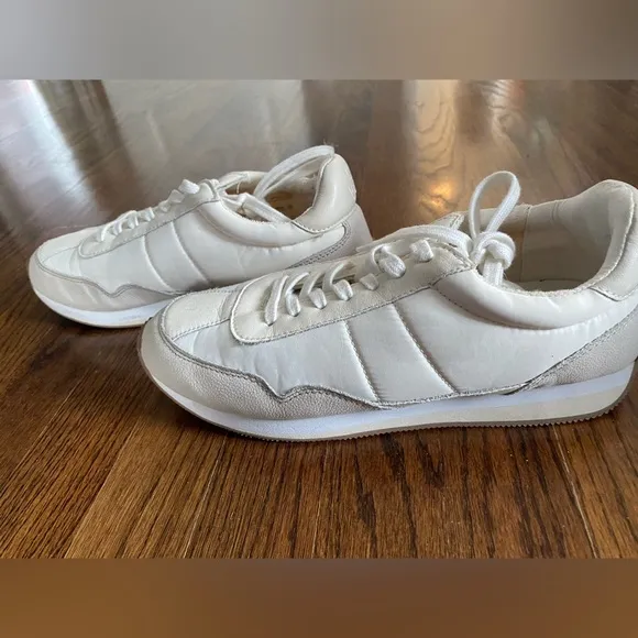 Madewell Women's White and Tan‎ League Sneakers Size 9