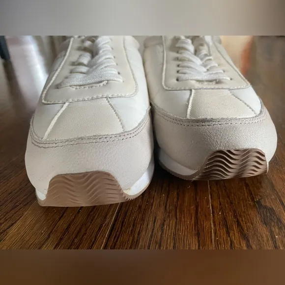 Madewell Women's White and Tan‎ League Sneakers Size 9