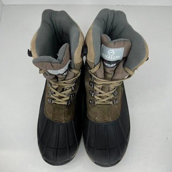 Magellan Outdoors Mens FWMFFS4003 Thinsulate Suede Leather Size 9 Duck Boots