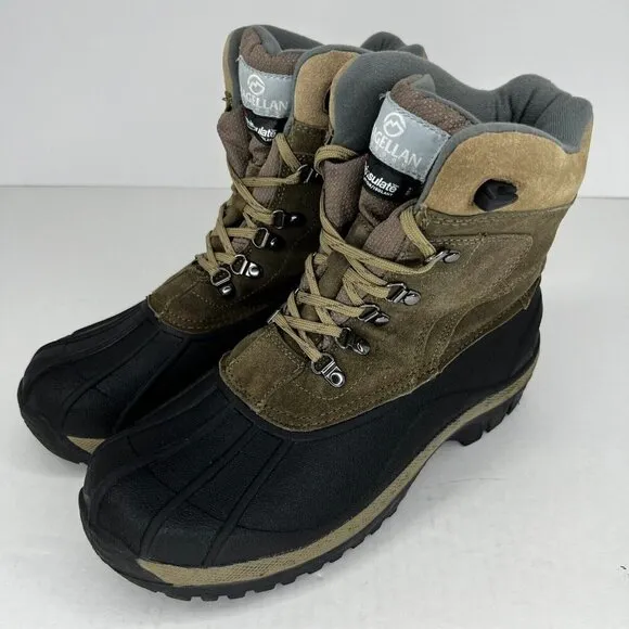 Magellan Outdoors Mens FWMFFS4003 Thinsulate Suede Leather Size 9 Duck Boots