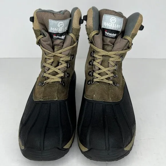 Magellan Outdoors Mens FWMFFS4003 Thinsulate Suede Leather Size 9 Duck Boots