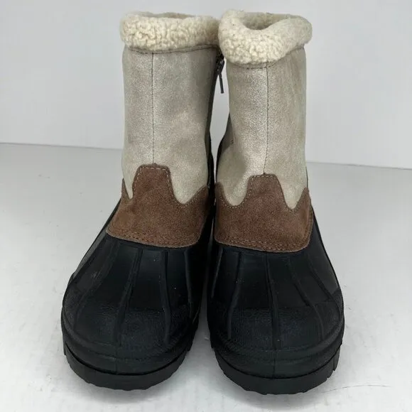 Magellan Womens FWMFFS4007 Suede Leather Duck Pac Warm Thinsulate Size 7 Boots