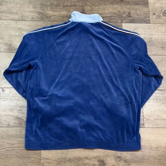 Majestic Hardwood Classics Throwback Blue Los Angeles Lakers Warm Up Jacket 2XL