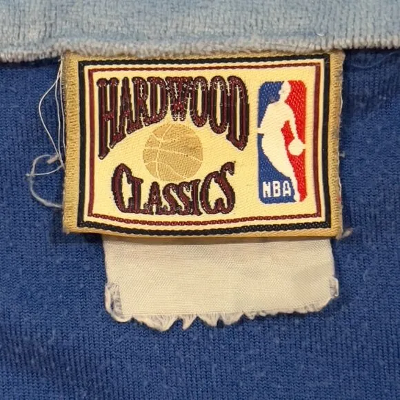 Majestic Hardwood Classics Throwback Blue Los Angeles Lakers Warm Up Jacket 2XL