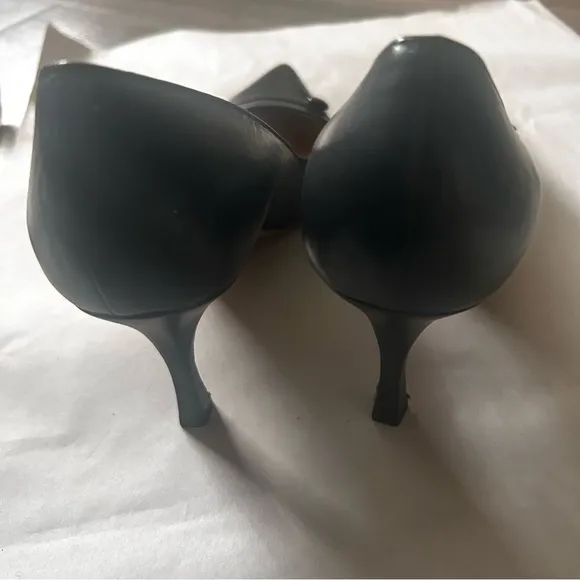 Manolo Blahnik Black Leather Heels