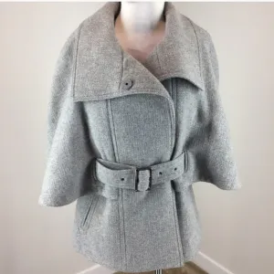 Marc New York by Andrew Marc Wool-Blend Cape Jacket | Size 10