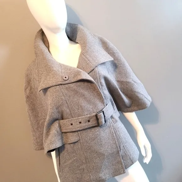 Marc New York by Andrew Marc Wool-Blend Cape Jacket | Size 10
