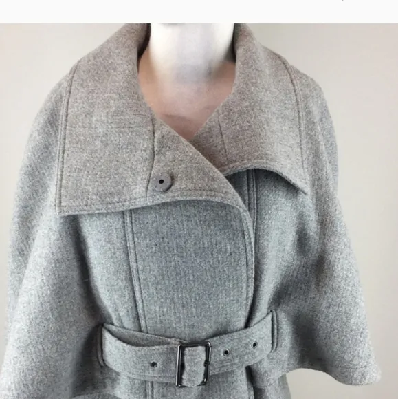 Marc New York by Andrew Marc Wool-Blend Cape Jacket | Size 10
