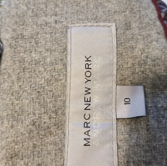 Marc New York by Andrew Marc Wool-Blend Cape Jacket | Size 10