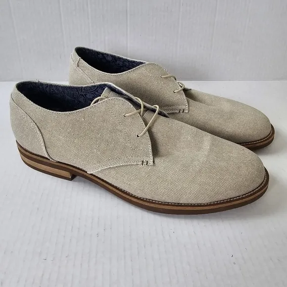 Margaritaville Mens Oxford Canvas Shoes Lace Up Tavern Canvas Blue Size 11
