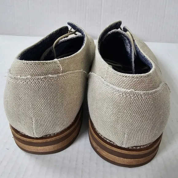 Margaritaville Mens Oxford Canvas Shoes Lace Up Tavern Canvas Blue Size 11
