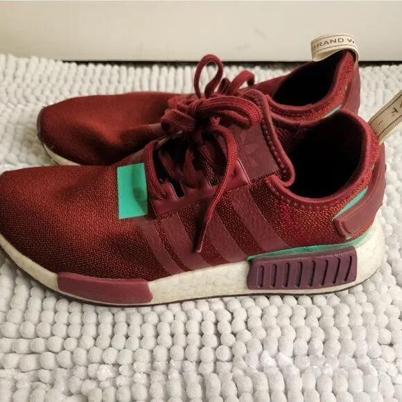 Maroon adidas nmd r1 size 8