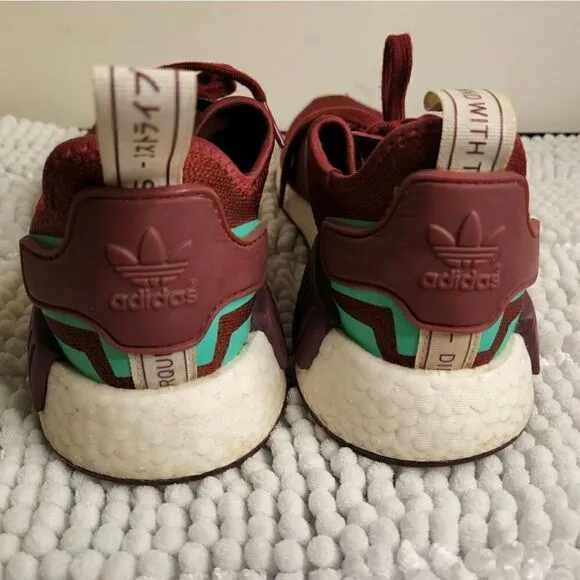 Maroon adidas nmd r1 size 8