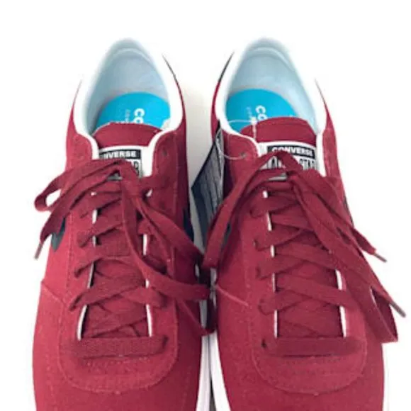 💖MEGA SALE💖Converse Boulevard  Men OX Back Alley Brick White Red  Nubuck 17072