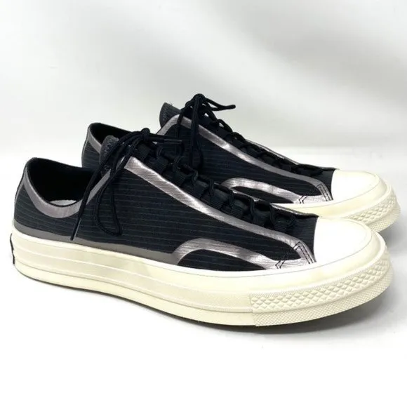 💖MEGA SALE💖Converse Women 170768C CHUCK 70 TAPE SEAM OX Black Canvas Low Shoes