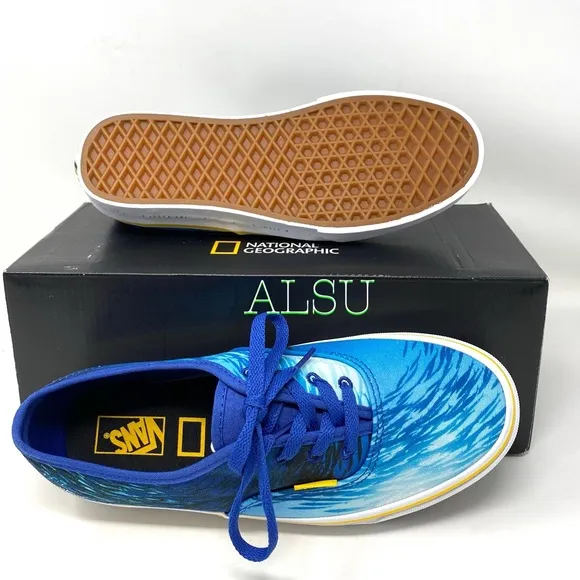 💖MEGA SALE💖VANS National Geographic Shoes Era Blue Women's 5.5 | 6 VN0A2Z5I002