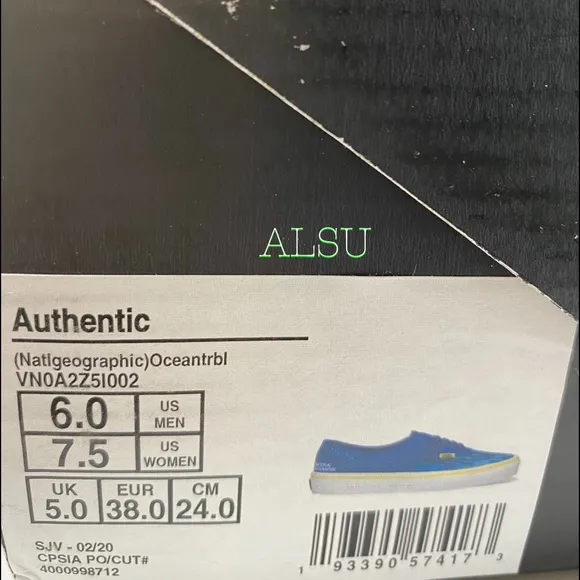 💖MEGA SALE💖VANS National Geographic Shoes Era Blue Women's 5.5 | 6 VN0A2Z5I002